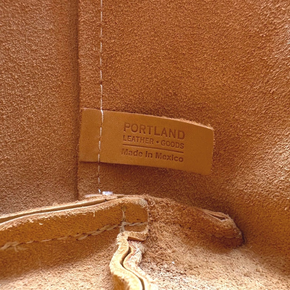 Portland Leather Goods Sunflower Leather Mini Crossbody Tote Bag Handbag - Picture 11 of 16